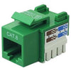 Keystone Connector Cat6 RJ-45 Punch Type 110 Female Green - - Mounts For Less