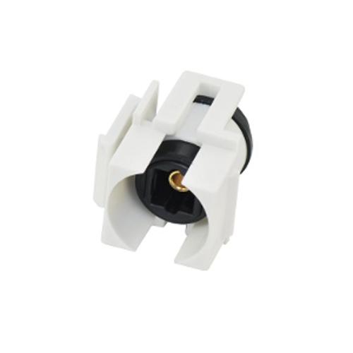 Keystone connector Toslink audio coupler F/F White - - Mounts For Less