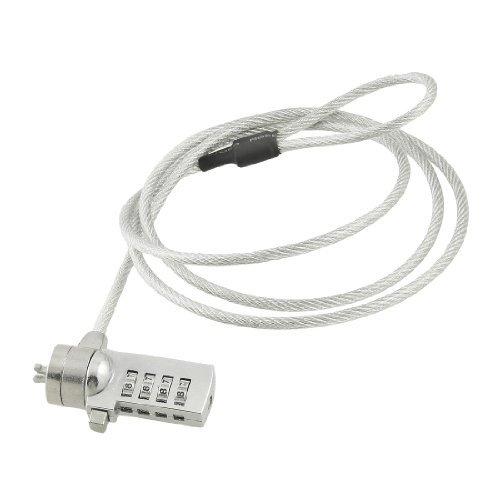 Locking steel wire system for laptops with 4 digits password - - Mounts For Less