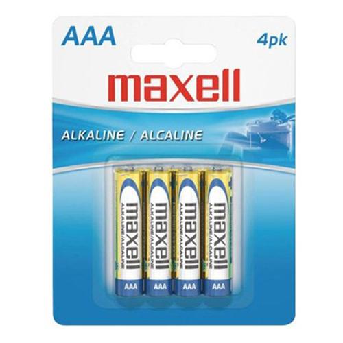 Maxell - AAA Alkaline Batteries, 4 Pack - - Mounts For Less
