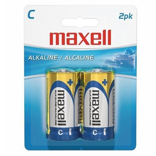 Maxell - C Alkaline Batteries, 2 Pack - - Mounts For Less