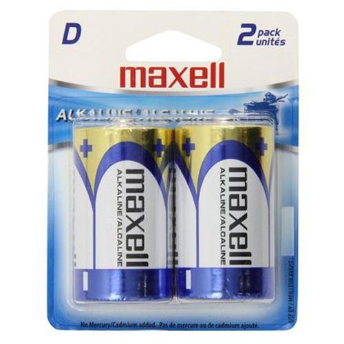 Maxell - D Alkaline Batteries, 2 Pack - - Mounts For Less