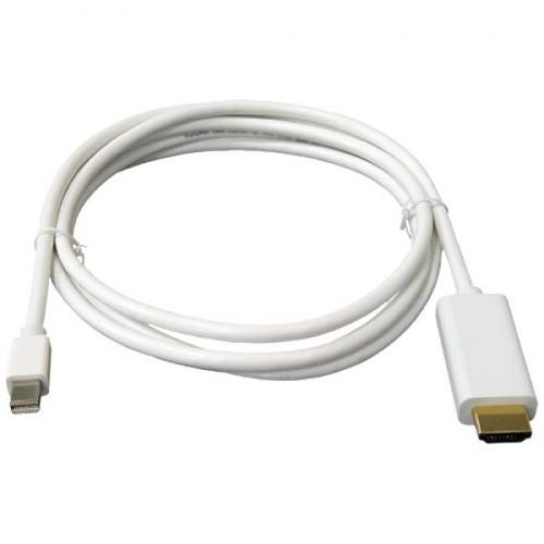 Mini DisplayPort Male cable to HDMI Male White 15ft - - Mounts For Less