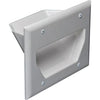 Pass-thru Wallplate for any cables TRIPLE 3 Gang white INT - - Mounts For Less
