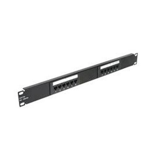 Patch Panel Cat5e 12 ports with rack mount bracket - - Mounts For Less