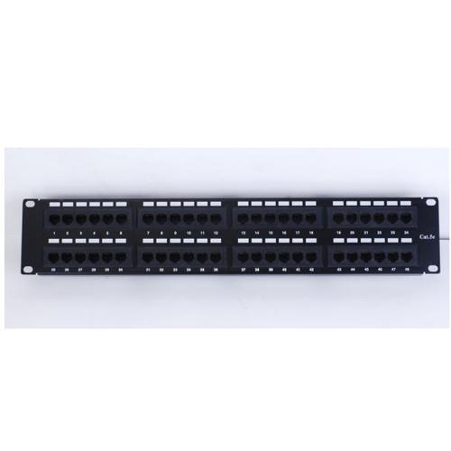 Patch Panel Cat5e 48 ports with rack mount bracket - - Mounts For Less
