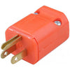 Plug for Power Cord nema 5-15P 125vac 15A 16-14awg SJT Orange - - Mounts For Less