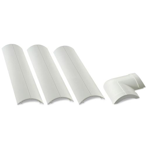 Prime Mounts Cable raceway white auto-adhesive paintable 3x16in + accessories - - Mounts For Less
