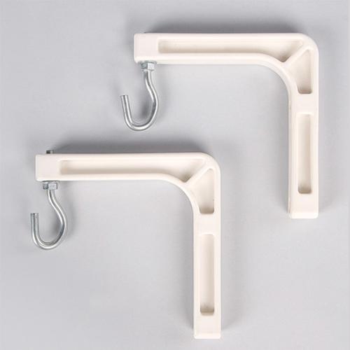 Projection screen wall mounts (Pair) 6" White - - Mounts For Less
