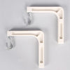 Projection screen wall mounts (Pair) 6" White - - Mounts For Less