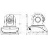 Provision ISR PT-838 Plug & View Pan/Tilt IR Fixed Lens Wireless Wifi Camera 2MP - - Mounts For Less