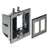 Recessed Double Box for cables and power outlets TVBU Black - - Mounts For Less