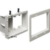Recessed Triple Box for cables and power outlets TVBU White - - Mounts For Less