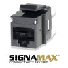 Signamax Keystone Connector Cat6 RJ-45 Punch Type 110 Female Black - - Mounts For Less