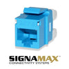 Signamax Keystone Connector Cat6 RJ-45 Punch Type 110 Female Blue - - Mounts For Less