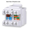 Signamax Keystone Connector Cat6 RJ-45 Punch Type 110 Female White - - Mounts For Less