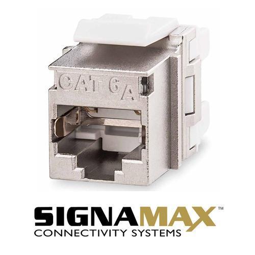 Signamax Keystone Connector Cat6a RJ-45 Punch Type 110 Female SHIELDED - - Mounts For Less