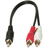 Splitter "Y" for audio cables RCA jacks 1xM / 2xM - - Mounts For Less