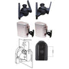Swivel satellite speaker mounts black pair max 15 Lbs - - Mounts For Less