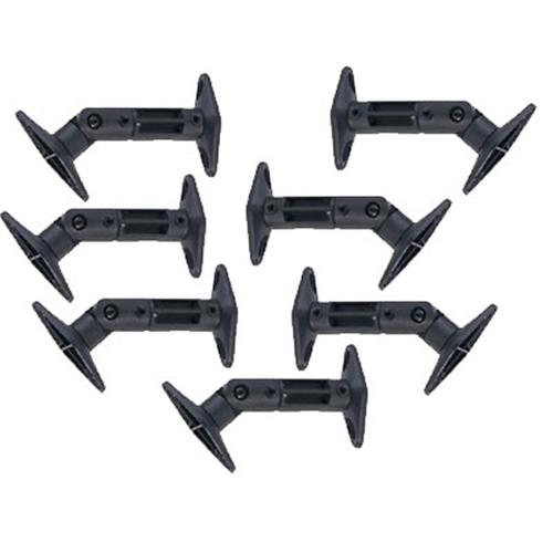 Swivel satellite speaker mounts kit of 7 Black - - Mounts For Less