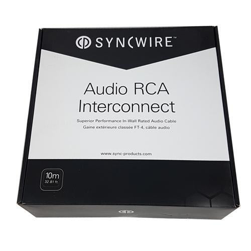 SyncWire Audio Cable 2X RCA Male/Male With Metal Connectors 10m - - Mounts For Less