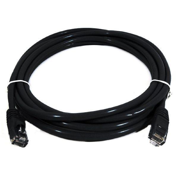 TechCraft Câble ethernet réseau Cat5e 350MHz RJ-45 100 Feet Black - - Mounts For Less