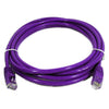 TechCraft Cat5e Ethernet Network Cable 350 MHz RJ-45 5 Feet Purple - - Mounts For Less