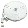 TechCraft Ethernet FLAT cable network Cat6 RJ-45 1ft White - - Mounts For Less