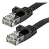 TechCraft Ethernet FLAT cable network Cat6 RJ-45 3ft BLACK - - Mounts For Less