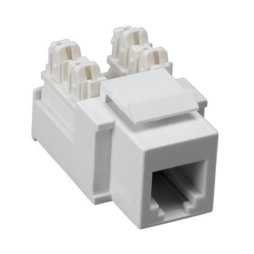 TechCraft Keystone Connector Cat3 6P6C RJ-12 Punch Type 110 Female White - - Mounts For Less