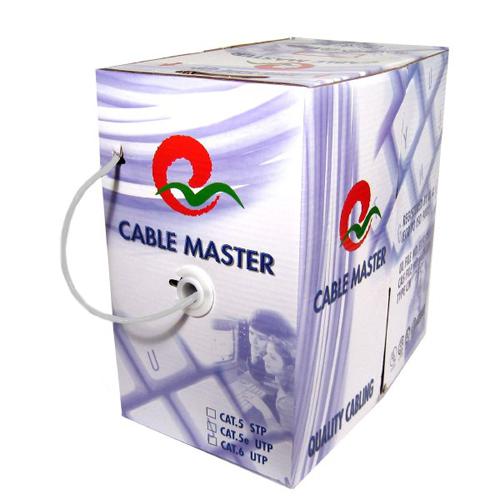 TechCraft Network cable Cat5e STP FT4/CM cUL Shielded White 1000' - - Mounts For Less