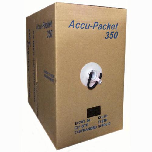TechCraft Solid Cat5e Network Cable - FT4/CMG - Black 500' - - Mounts For Less