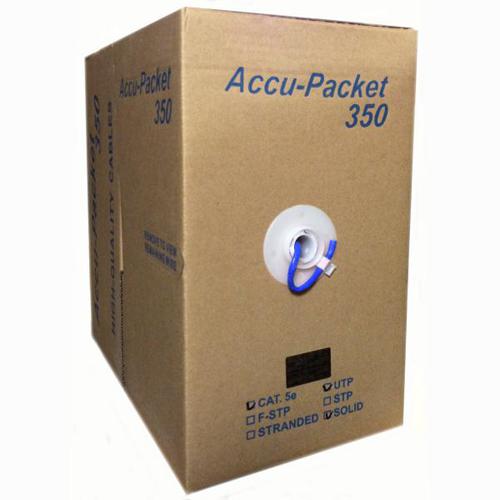 TechCraft Solid Cat5e Network Cable - FT4/CMG - Blue 500' - - Mounts For Less
