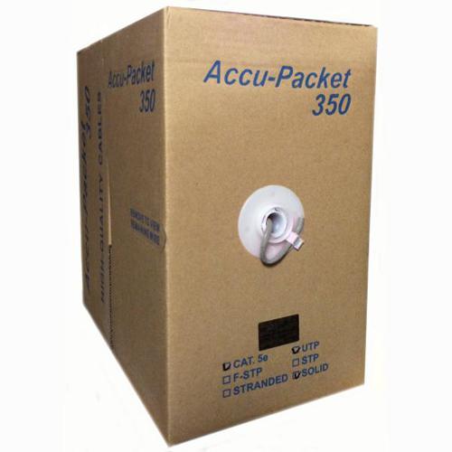 TechCraft Solid Cat5e Network Cable - FT4/CMG - Gray 1000' - - Mounts For Less