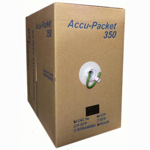 TechCraft Solid Cat5e Network Cable - FT4/CMG - Green 1000' - - Mounts For Less