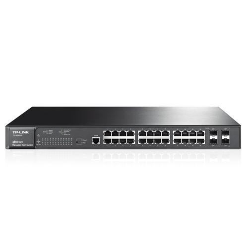 TP-LINK JETSTREAM 24-PORT GIGABIT L2 MANAGED POE SWITCH WITH 4 COMBO SFP SLOTS TL-SG3424P - - Mounts For Less