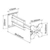 Universal swivel wall mount for TV PLASMA LCD LED 17"-37" XXL - - Mounts For Less