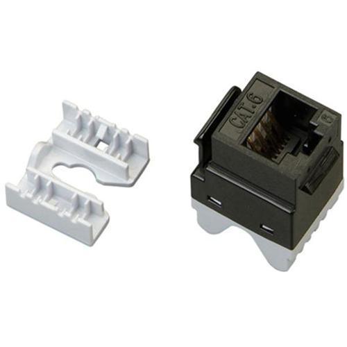 Vericom Keystone Connector Cat6 RJ-45 Punch Type 110 Female Black - - Mounts For Less