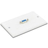 VGA Wall Plate (1 female to female coupler) White - - Mounts For Less