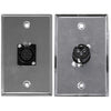 XLR 3 Pin Female Zinc Alloy Wall Plate - - Mounts For Less