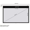 110" 2.35:1 Reference Studio 4K Fixed-Frame Screen White - - Mounts For Less