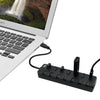Adesso - 7-Port USB 3.0 HUB with Individual Power Switch, Black - - Mounts For Less