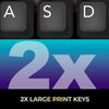 Adesso - EasyTouch 670 Wired Mechanical Keyboard with Co-Pilot Shortcut, Black - - Mounts For Less