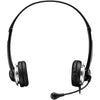 Adesso - USB Wired Stereo Headphones with Adjustable Noise Cancelling Microphone, Black - - Mounts For Less