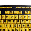 Adesso - Wired Luminous Keyboard with Large Prints and Multimedia Shortcuts, Yellow - - Mounts For Less