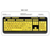 Adesso - Wired Luminous Keyboard with Large Prints and Multimedia Shortcuts, Yellow - - Mounts For Less