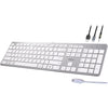 Adesso - Wired USB-C Keyboard with Co-Pilot Shortcut, USB-A, USB-C and 3.5mm Jack, Grey - - Mounts For Less