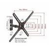 Barkan - Full Motion Television Mount, For Flat or Curved Screens from 13" to 65", Maximum 40kg - - Mounts For Less