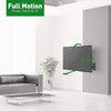 Barkan - Full Motion Wall TV Mount, For Flat or Curved Screens from 29" to 65", Maximum Weight 40kg - - Mounts For Less