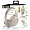 Boost - Wireless Headphones, Active Noise Cancelling, Built-in Microphone, Beige - - Mounts For Less